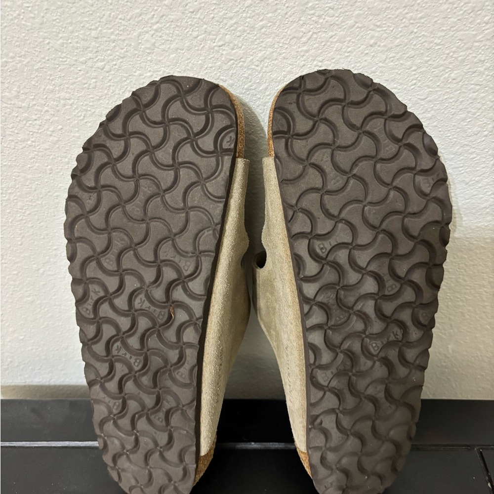 Birkenstock - Beige Suede Double Strap Sandals - Picture 3 of 3